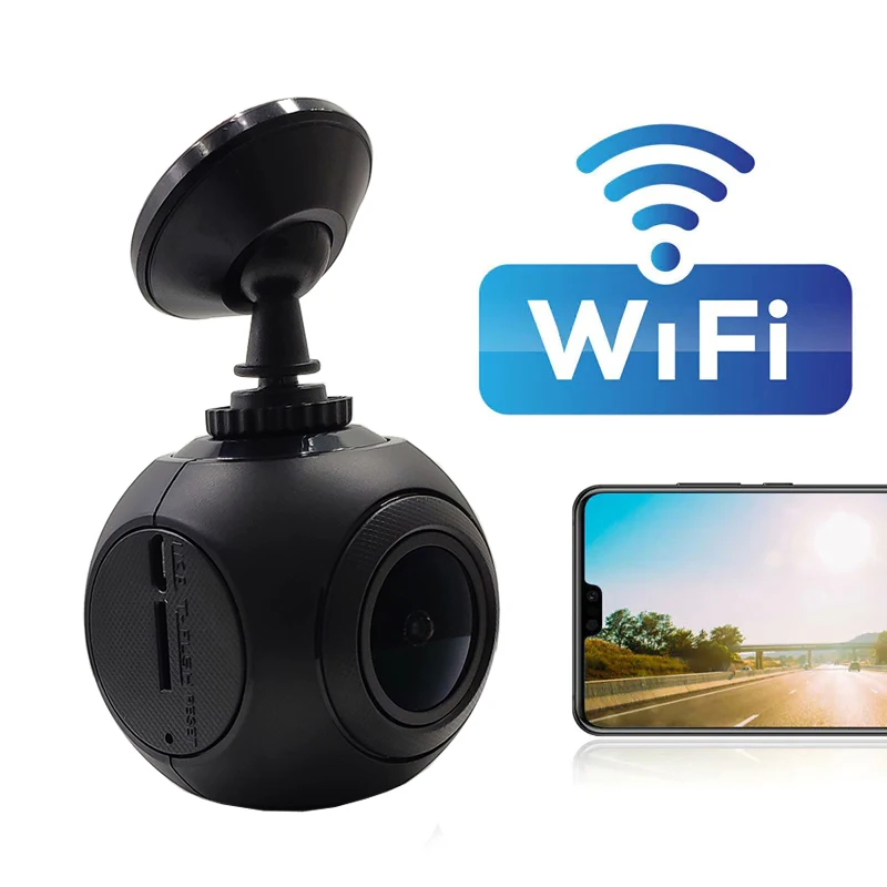 Ainina A9 WiFi Автомобильный видеорегистратор Full-HD 1080p Автомобильный видеорегистратор Встроенный WiFi с приложением, sony сенсор, g-сенсор, WDR