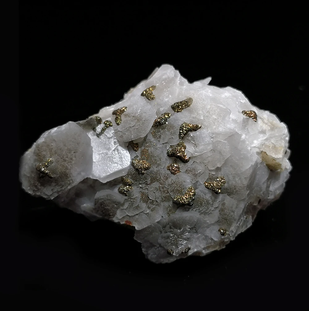 

160 г натуральный камень кальцит Пирит минеральный кристалл образец украшение для дома из провинции Хунань, Китай A4-1