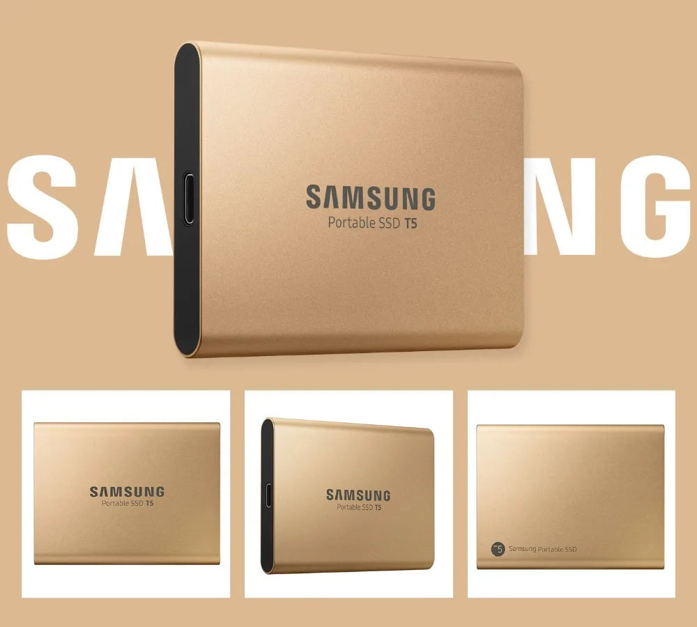 Samsung T5 портативный SSD 250 Гб внешний твердотельный накопитель 500 Гб 1 ТБ жесткий диск HD диско Дуро ssd 2 ТБ Gen2(10 Гбит/с) и назад co