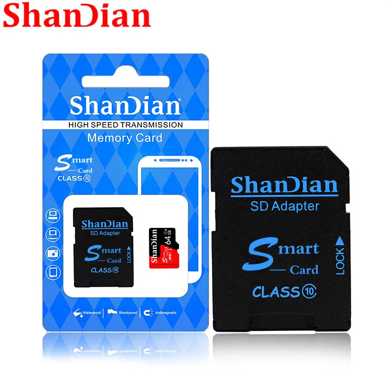 SHANDIAN карта памяти Micro SD 16 ГБ 32 64 ГБ|Карты памяти| |