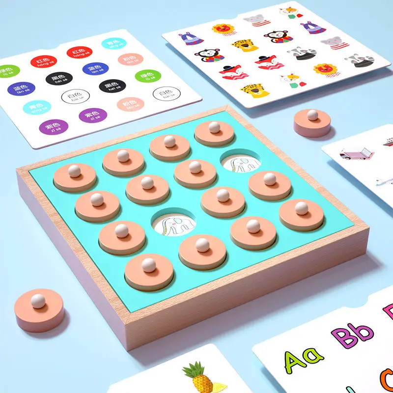 

Memory chess puzzle children 3-6 years old logical thinking focus