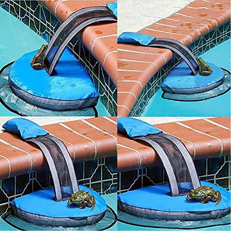Red de Escape de rana, paso flotante para ranas, animales, Red de Escape, piscina, Critter, accesorios para piscina