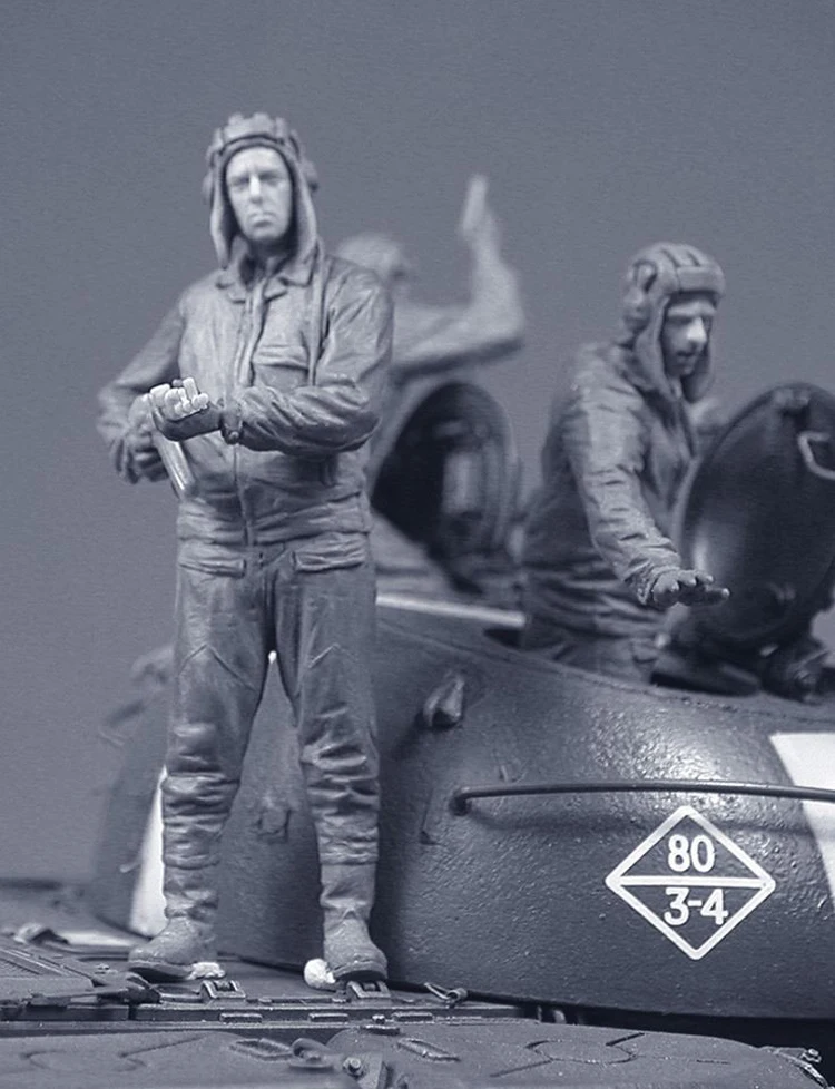1/35 советский танкер с AKS 47 полимерная модель солдата GK военная тема Второй