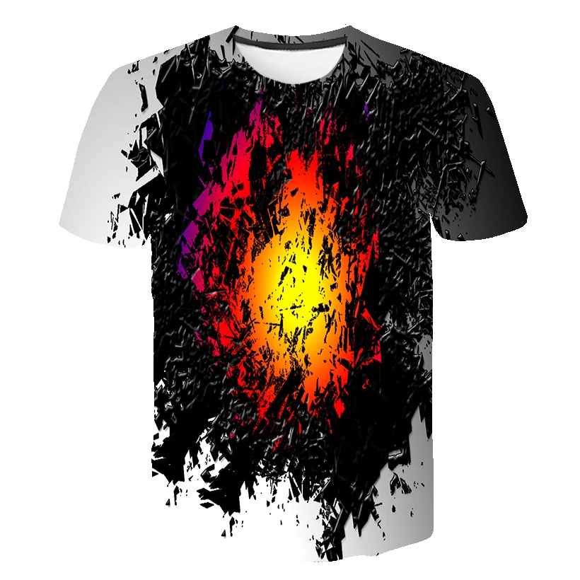 Детская одежда летняя новинка футболка с мультяшным рисунком 3d принтом Милая