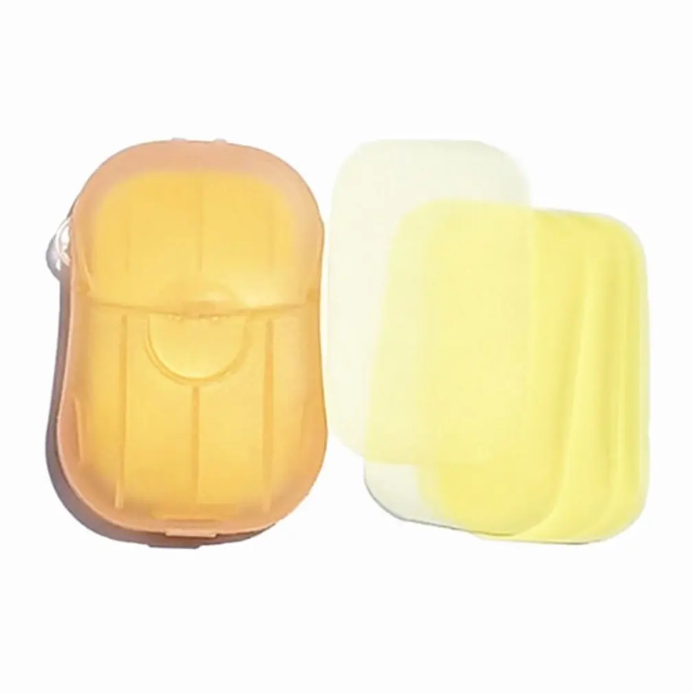 

20/коробка для путешествий портативное одноразовое мыло в коробке бумажное сделать вспенивание ароматизированное мыло для мытья рук мини-б...