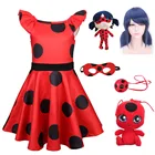 Платье для Хэллоуина, вечеринки, красный жук, косплей, платье для девочек, костюм на Хэллоуин, платья для маленьких девочек, костюм на День Благодарения, карнавальные костюмы