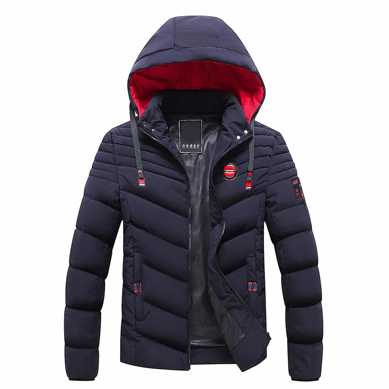 Winter New Windproof Warm Thick Parkas Fashion Hooded Coat Men Autumn Brand Outwear Classic Casual Parkas Jackets Men