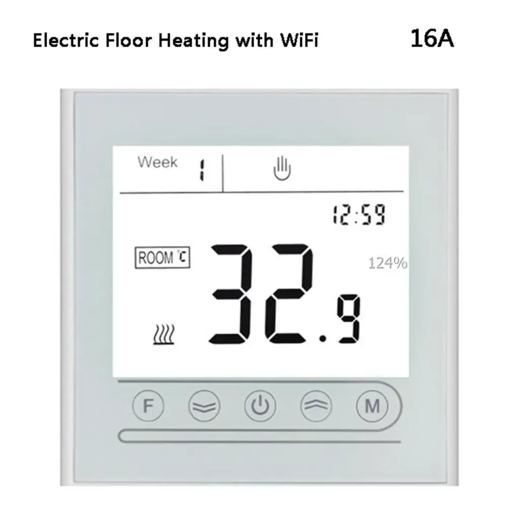 

WiFi Smart Thermostat Electric Heating Temperature Controller For Gas Boiler Alexa Google Home Thermoregulator