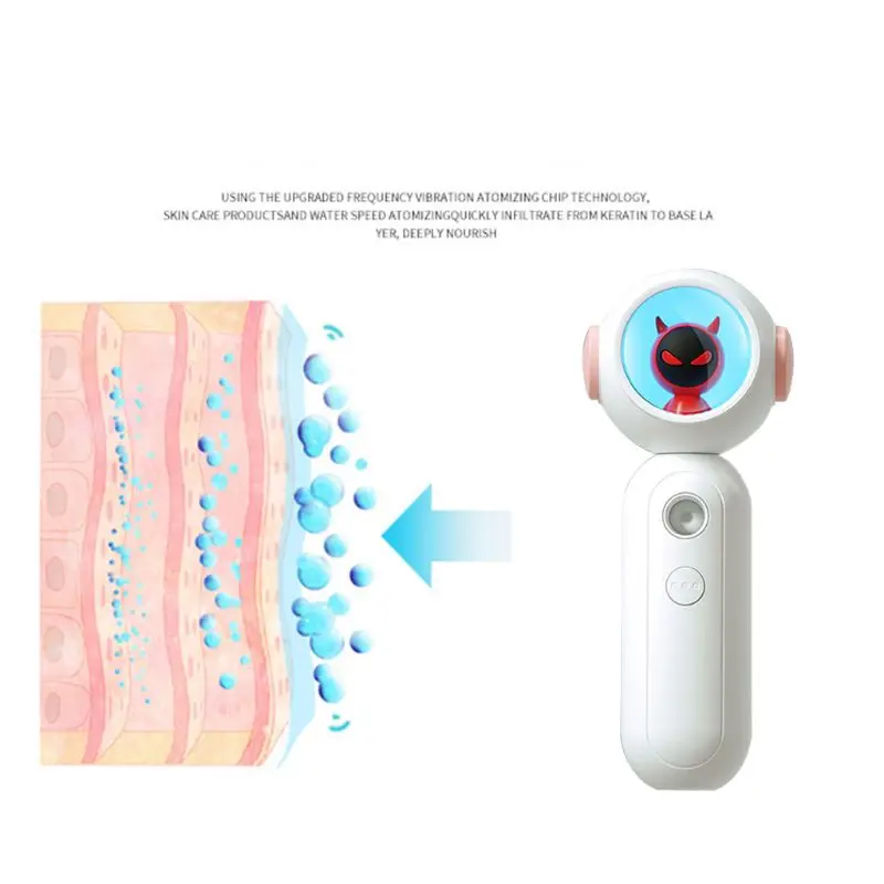 

20ml Portable Handheld Mini Humidifier Cartoon Nano Spray Skin Moisturizing USB Mist Face Spray Facial Body Nebulize