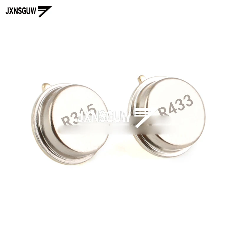

10PCS straight Insert crystal oscillator R315A 315Mhz/R433A 433Mhz round tripod surface acoustic resonator