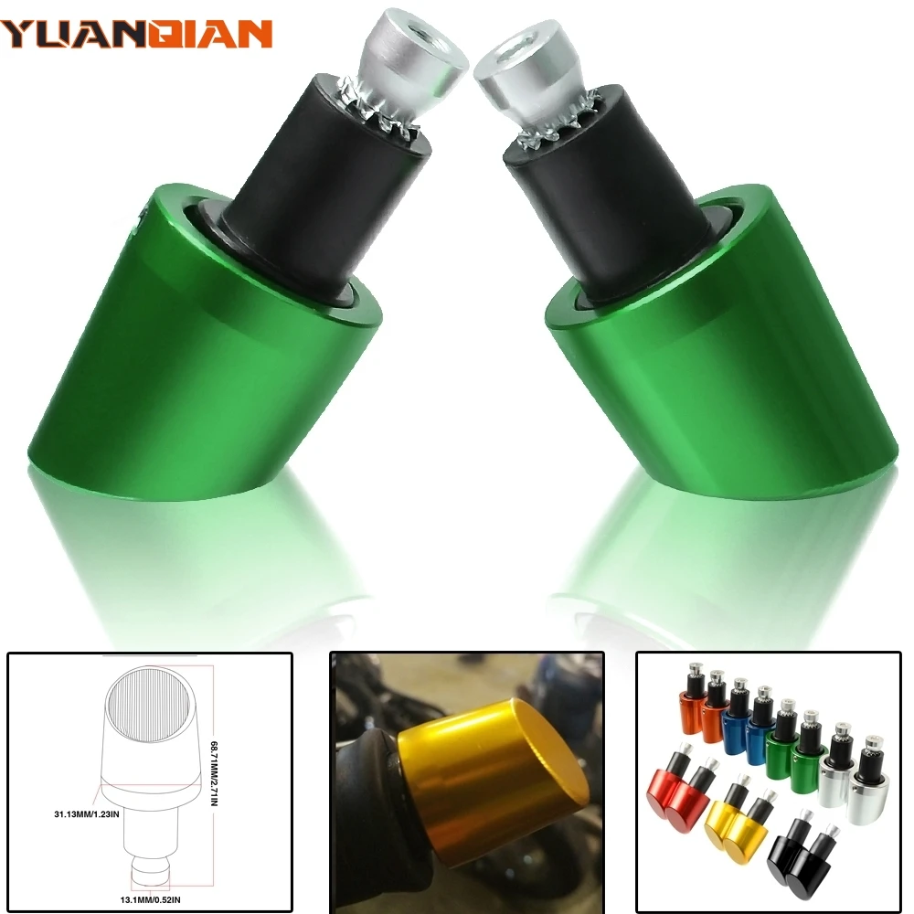 Мотоцикл 7/8 &quot22 мм алюминиевая регулируемая ручка рукоятка концы мотоцикл руль