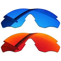 bsymbo 2 pairs winter sky agate red polarized replacement lenses for oakley m2 frame xl oo9343 frame