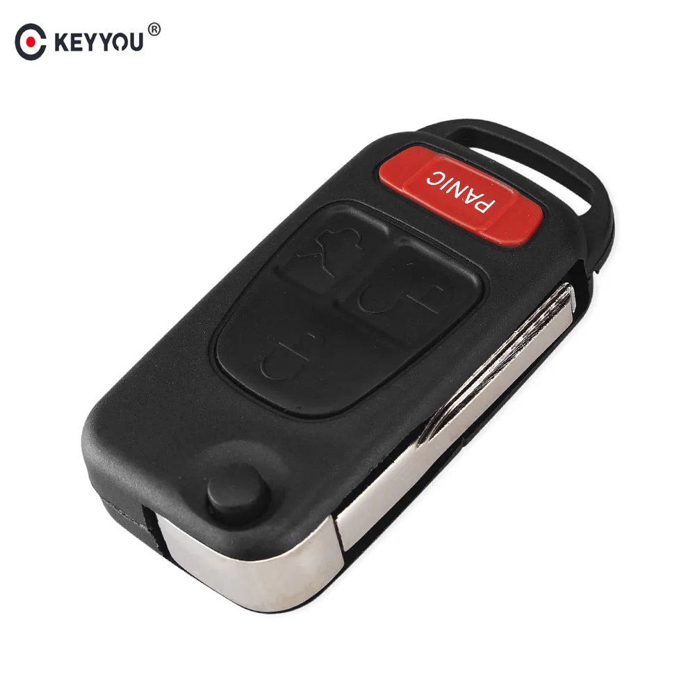 Раскладной чехол KEYYOU с 3/4 кнопками и откидной крышкой для автомобиля