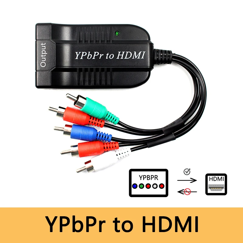 Мужской YPbPr RGB и R/L аудио Женский HDMI конвертер адаптер 1080P для DVD PS2/3 xbox| |
