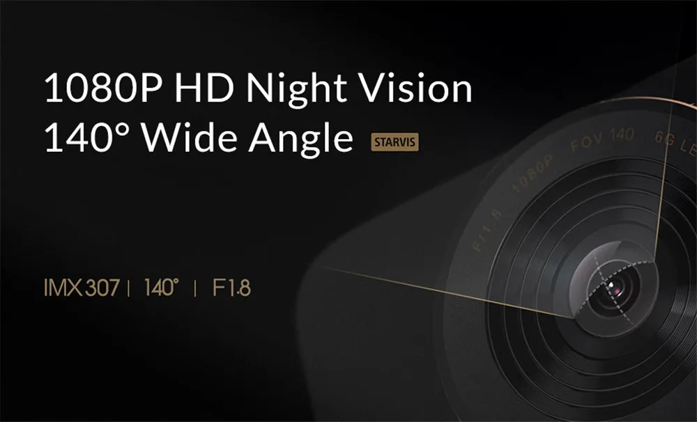 Xiaomi Mijia Smart car dvr камера Wi Fi 1080P HD ночного видения Dash Cam Голосовое управление