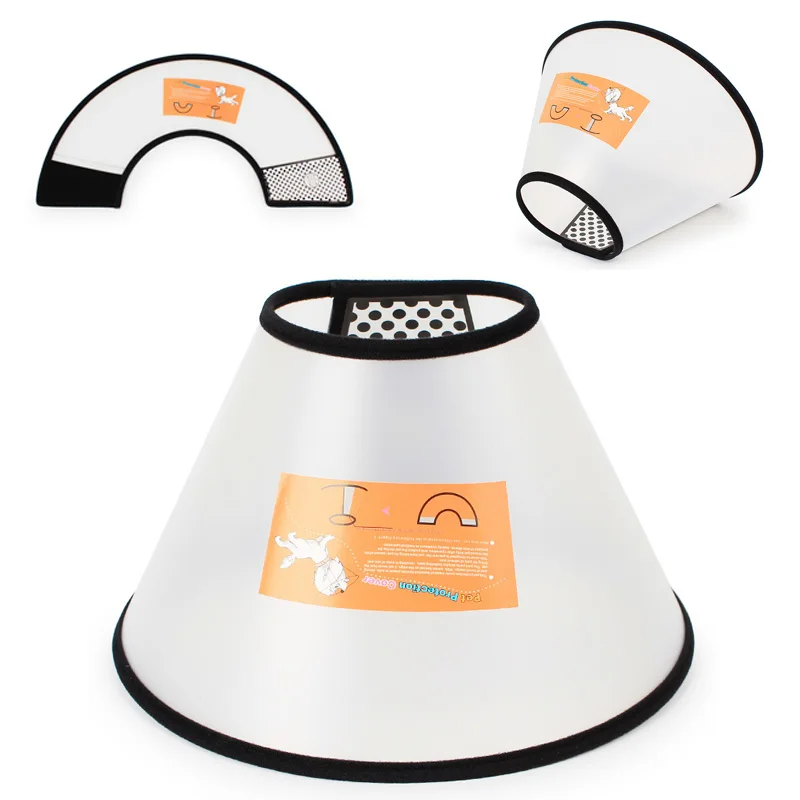 Пластиковый ошейник для собак и кошек легкий с рисунком животных | Дом сад