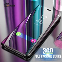 auroras for p smart 2021 flip case smart mirror shockproof cover stand holder for huawei p smart 2021 case