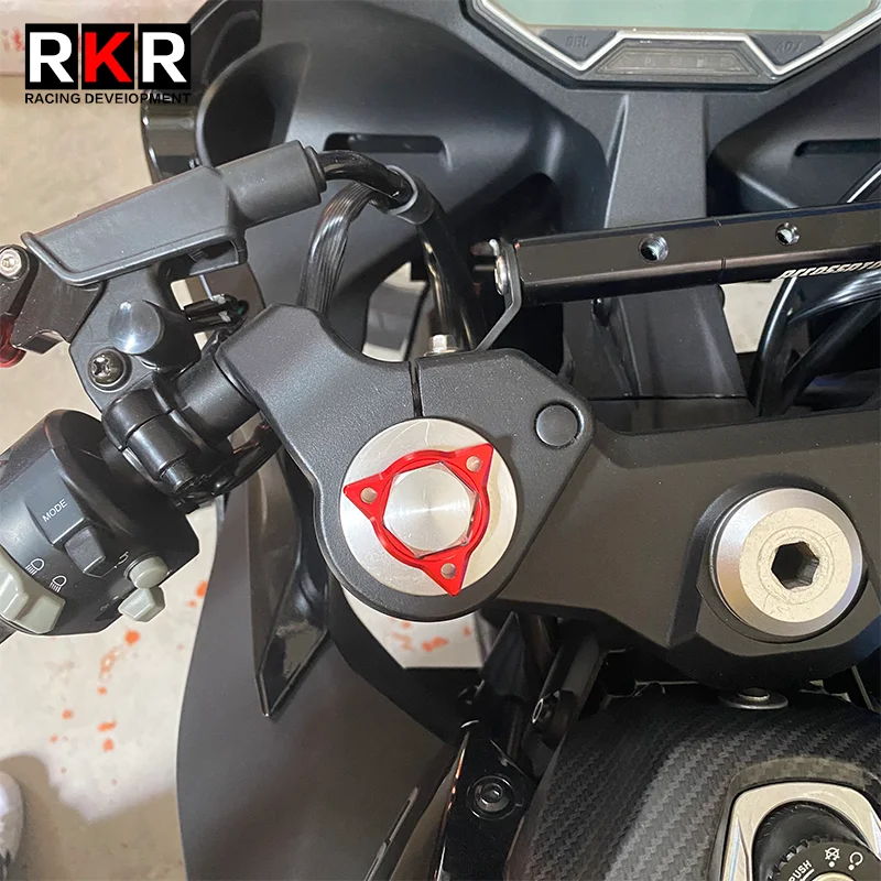 

Motorcycle Front Shock Absorber Fork Knob Adjuster Bolt Decorative Screw Cover For CFMOTO 250SR QJMOTOR 350 600 Honda Benda KOVE