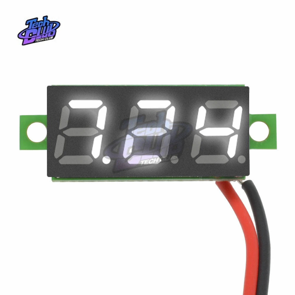 Цифровой мини вольтметр измеритель напряжения с ЖК экраном 2 5 дюйма 0 28 30 В