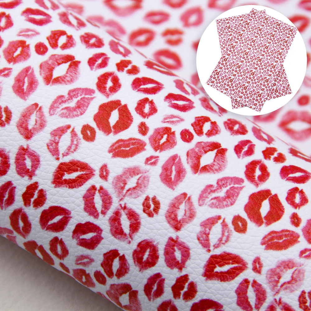 20*33 см День Святого Валентина печатная личи зернистая искусственная кожа ткань