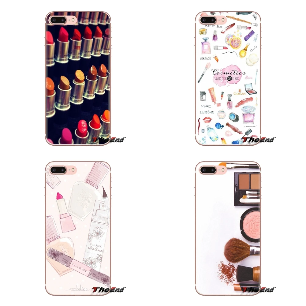 Набор для макияжа с губной помадой прозрачный корпус из ТПУ Huawei Mate Honor 4C 5C 5X 6X 7 7A 7C 8