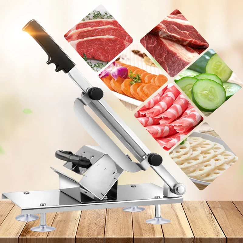 Регулируемая автоматическая подача мяса ягненка ломтерезка кухня мясорубка