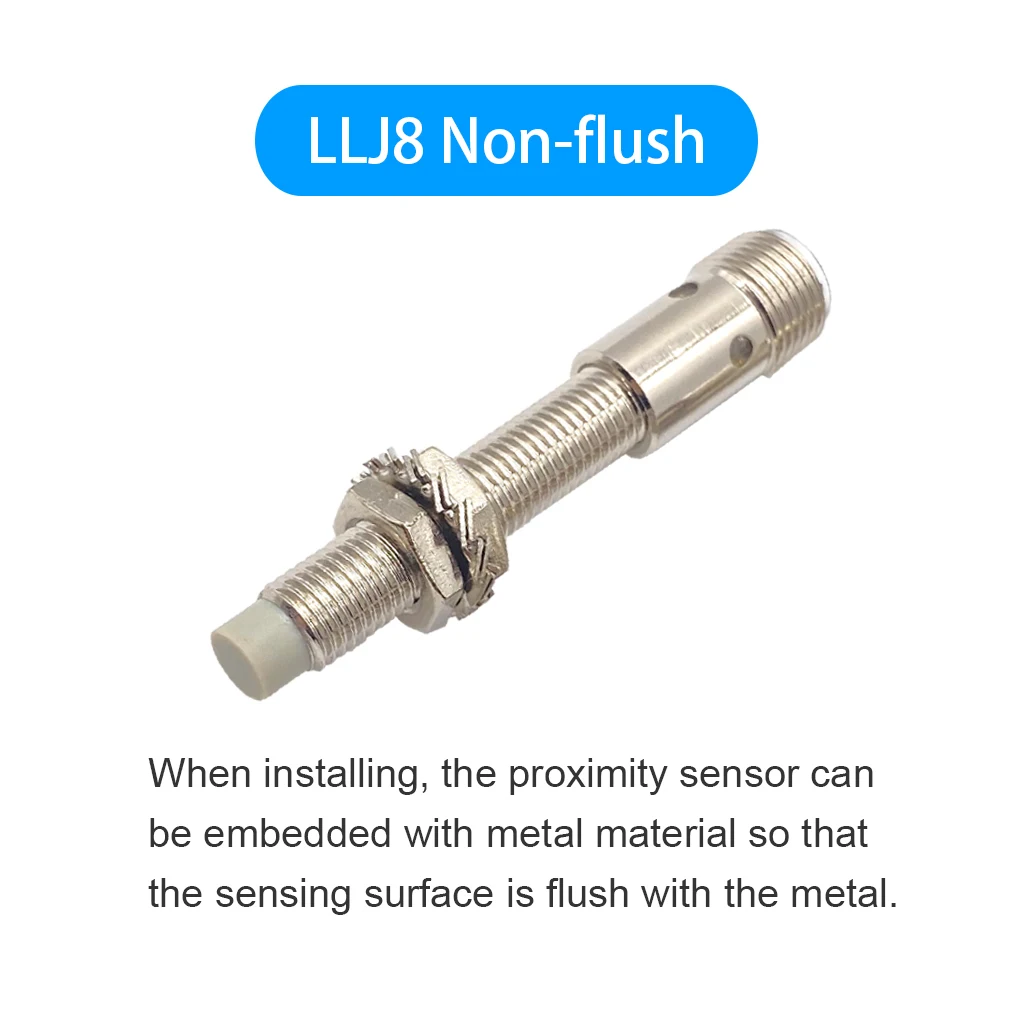 Cloweit IP65 M8 Inductance Proximity Sensor NPN PNP DC10-30V 4pin M12 Connector Cylindrical Metal Approach Switch LJ8A3 Serie |