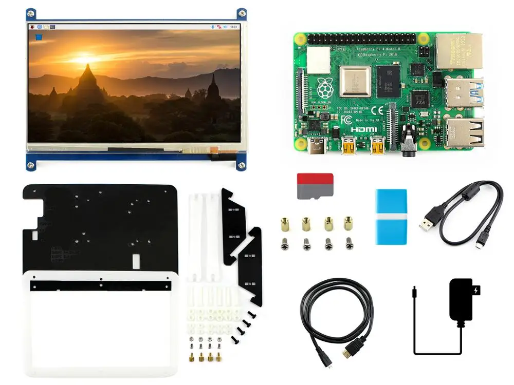 Raspberry Pi 4 Модель B Дисплей комплект поставляется с 7 дюймов емкостный сенсорный