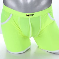 men summer breathable middle rise bulge pouch boxer shorts underwear pockets