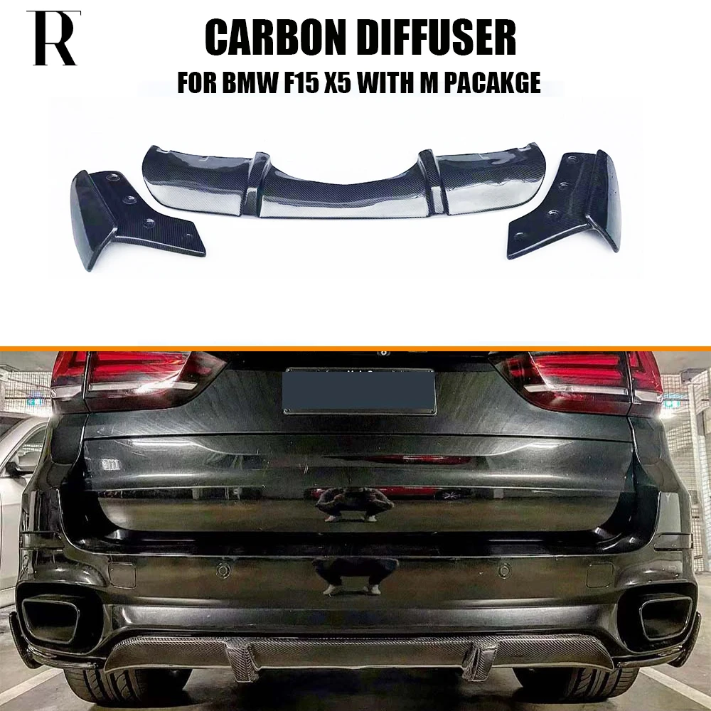 Диффузор для заднего бампера из углеродного волокна с передним сплиттером BMW F15 X5