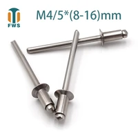 10 pcs m4m58 16mm stainless steel countersunk head break mandrel blind rivet nail pop rivets for furniture car aircraft