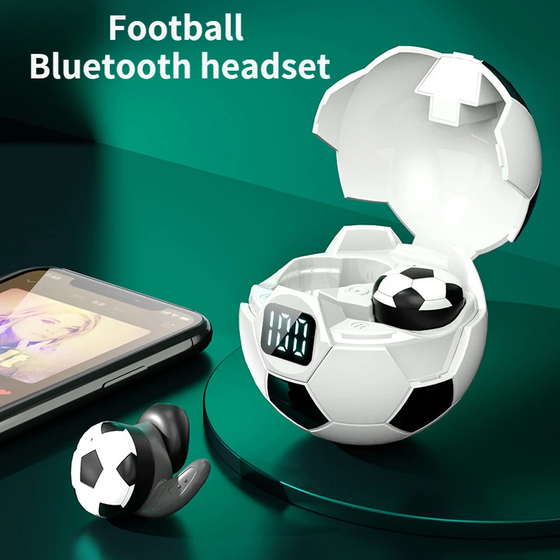 

Ymesy 2021 New Bluetooth 5.1 Headphones Sphere Sports Wireless Earbuds HIFI Touch Earphones with Charging Box Digital Display