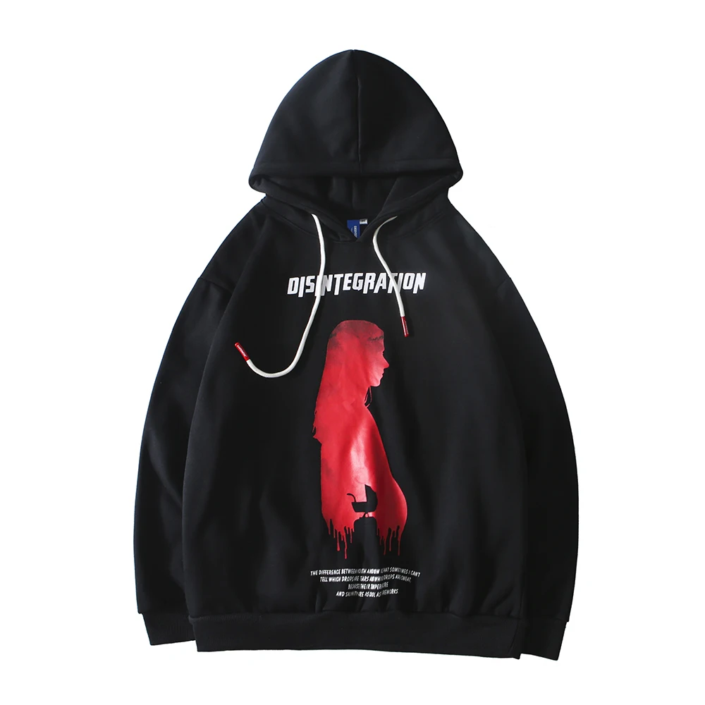 Bleeding Ghost худи Vintage толстовка для женщин 2020 готический стиль пальто женское зимнее