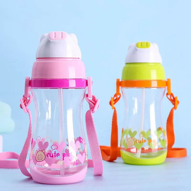500 мл мультяшная свинья Детская обучающая бутылка для питья детский талреп