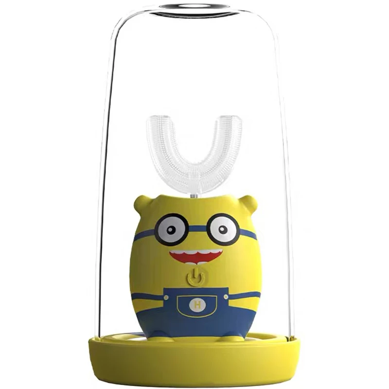 

Smart Ultrasonic 360 Degree XaomiI Electric Toothbrush Magnetic Charging U-Shaped Toothbrush Cartoon Pattern Children