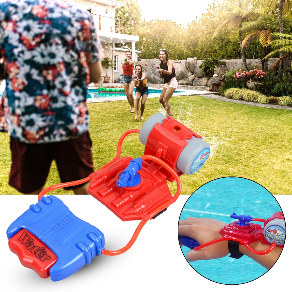 

Наручные распыления воды съемки игра Run трек Ванна дети играют Горки Водные Игры аттракционы игрушка для детей пляжные сад плавательный