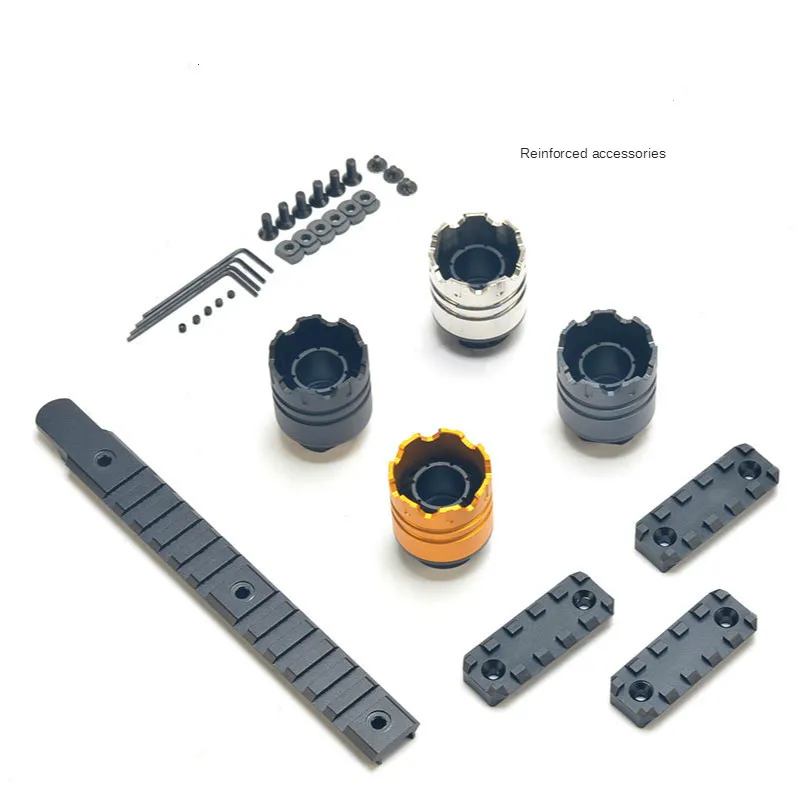 

Outdoor Sports Fun Toy ARP9 CNC Upper Rail Side Rail Small Moon 14mm Flare Water Bullet Gun Modif Accessories MD33