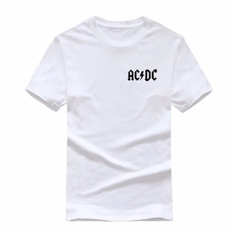Camisetas Hombre AC/DC Группа рок футболка для мужчин s acdc Графические футболки принт о-образный вырез хип-хоп короткий рукав Повседневная футболка мужская одежда