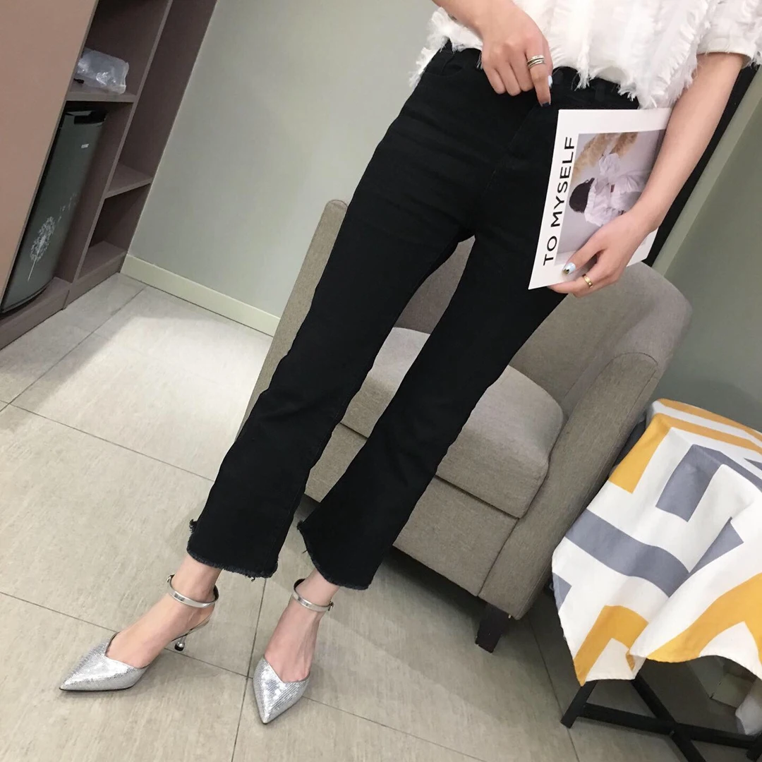 Обувь женские туфли-лодочки на высоком каблуке Новинка 2019 года шикарные