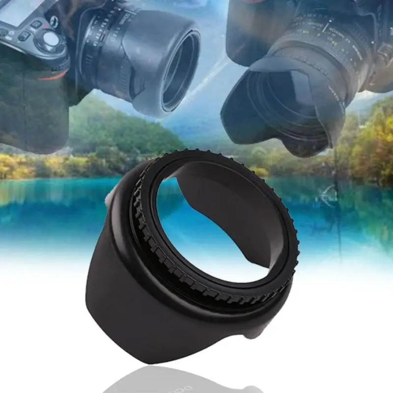 

Professional Camera Lens Hood 52mm 55mm 58mm 62mm 67mm diameter Flower Shape Screw Mount Lens Hood for Nikon Cannon Sony Camera