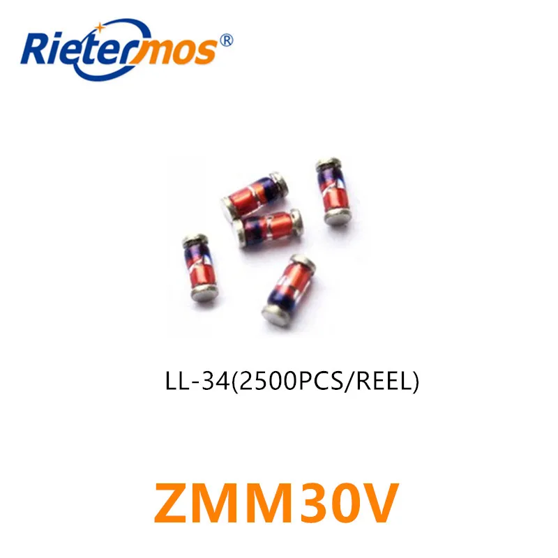 

2500 шт. ZMM30V ZMM30 LL34 1206 30V 0,5 W SMD, высокое качество