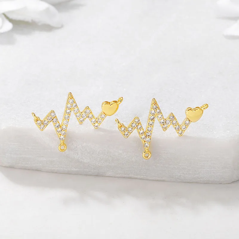 Оптовая продажа с фабрики подвески золотого цвета из латуни и циркония ожерелье