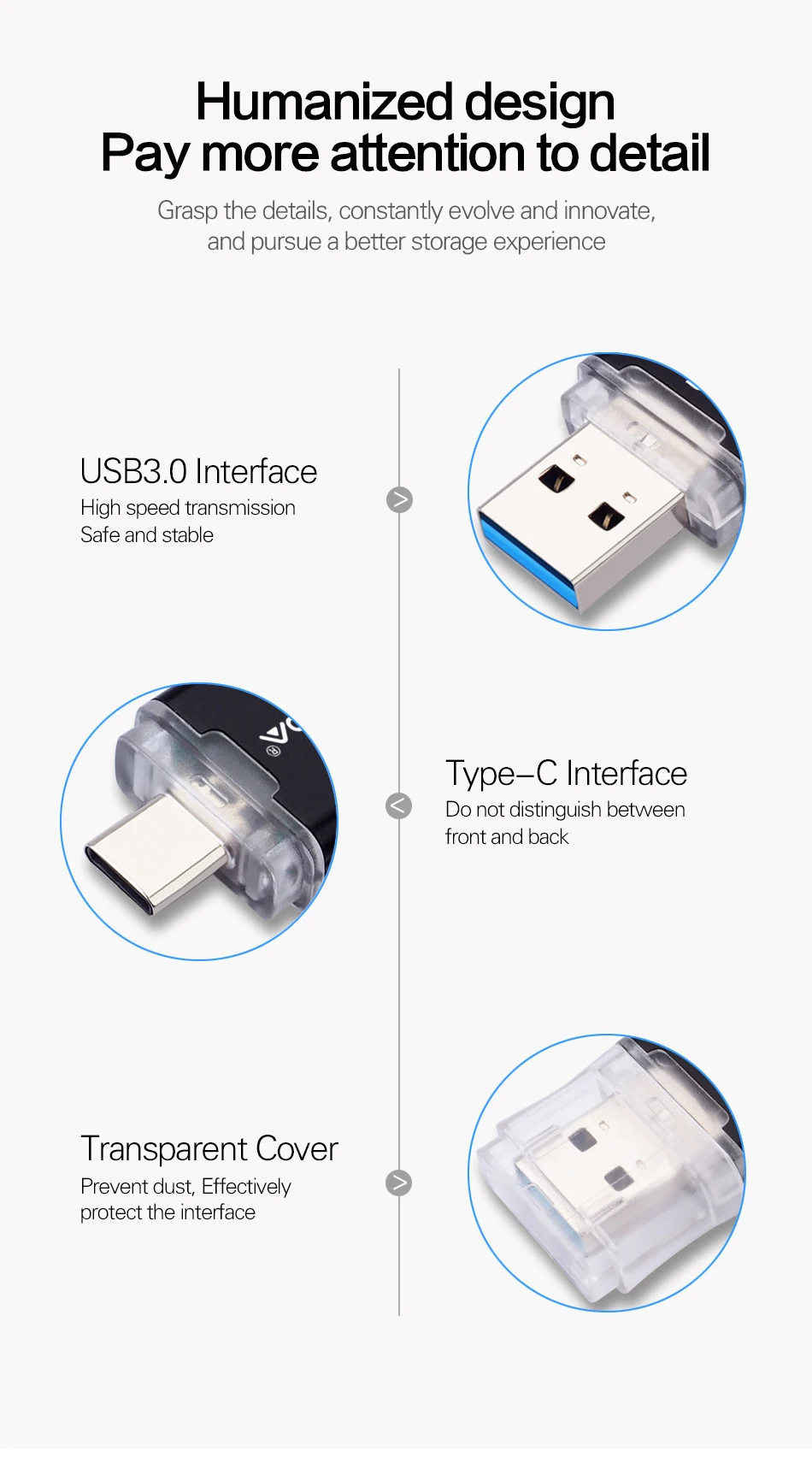 WANSENDA 2 в 1 TYPE-C USB3.0 USB флеш-накопители 256 ГБ 128 Гб 64 ГБ 32 ГБ 16 ГБ флеш-накопитель для Android/PC Внешний usb-накопитель
