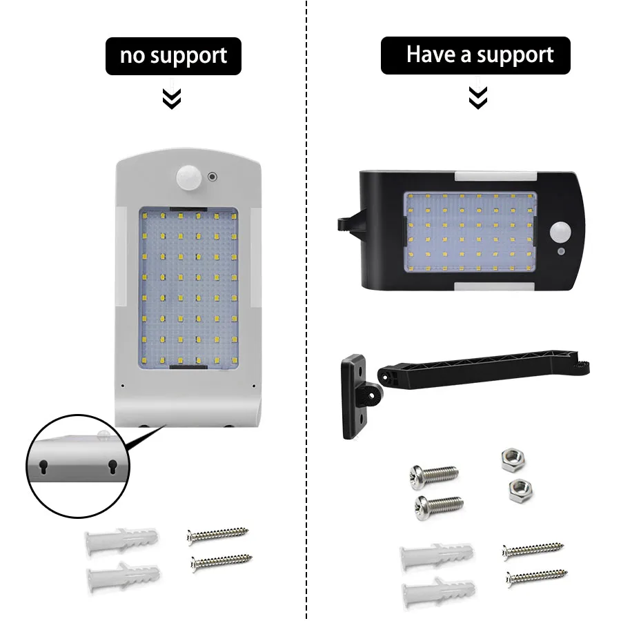 Уличная лампа на солнечной батарее суперъяркий светильник с датчиком движения