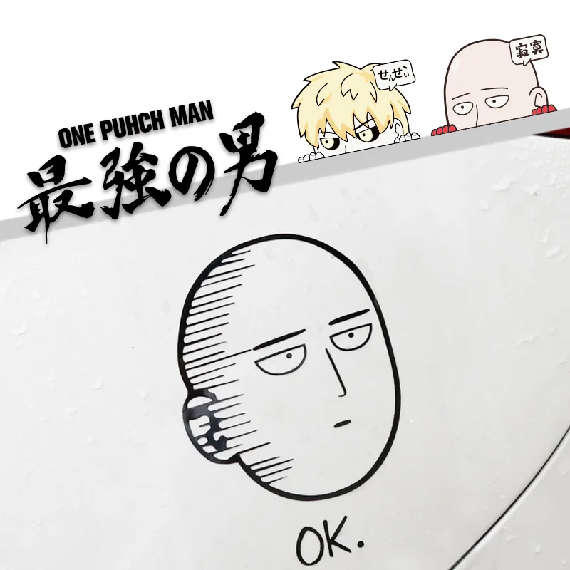 Noizzy One Punch Man автомобиль авто мультфильм винил сильнейшие окна забавная наклейка
