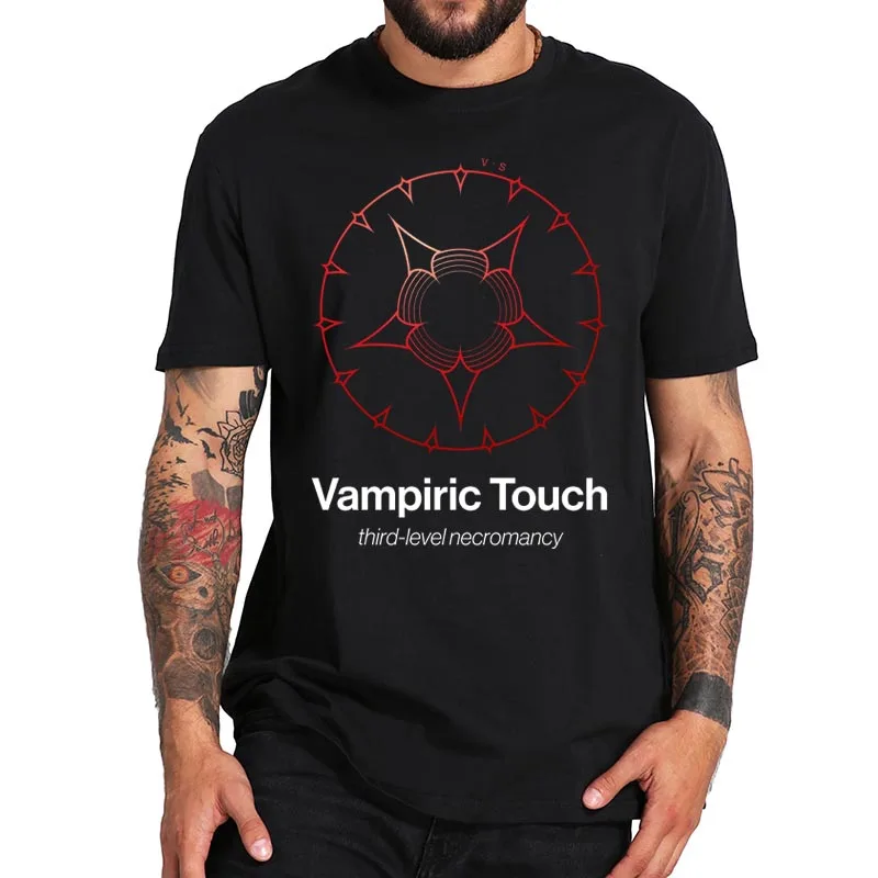 

Vampiric Touch Spell Symbol T Shirt D&D Game Lovers T-Shirt O-neck Streetwear Short Sleeve Crewneck Premium Camisetas