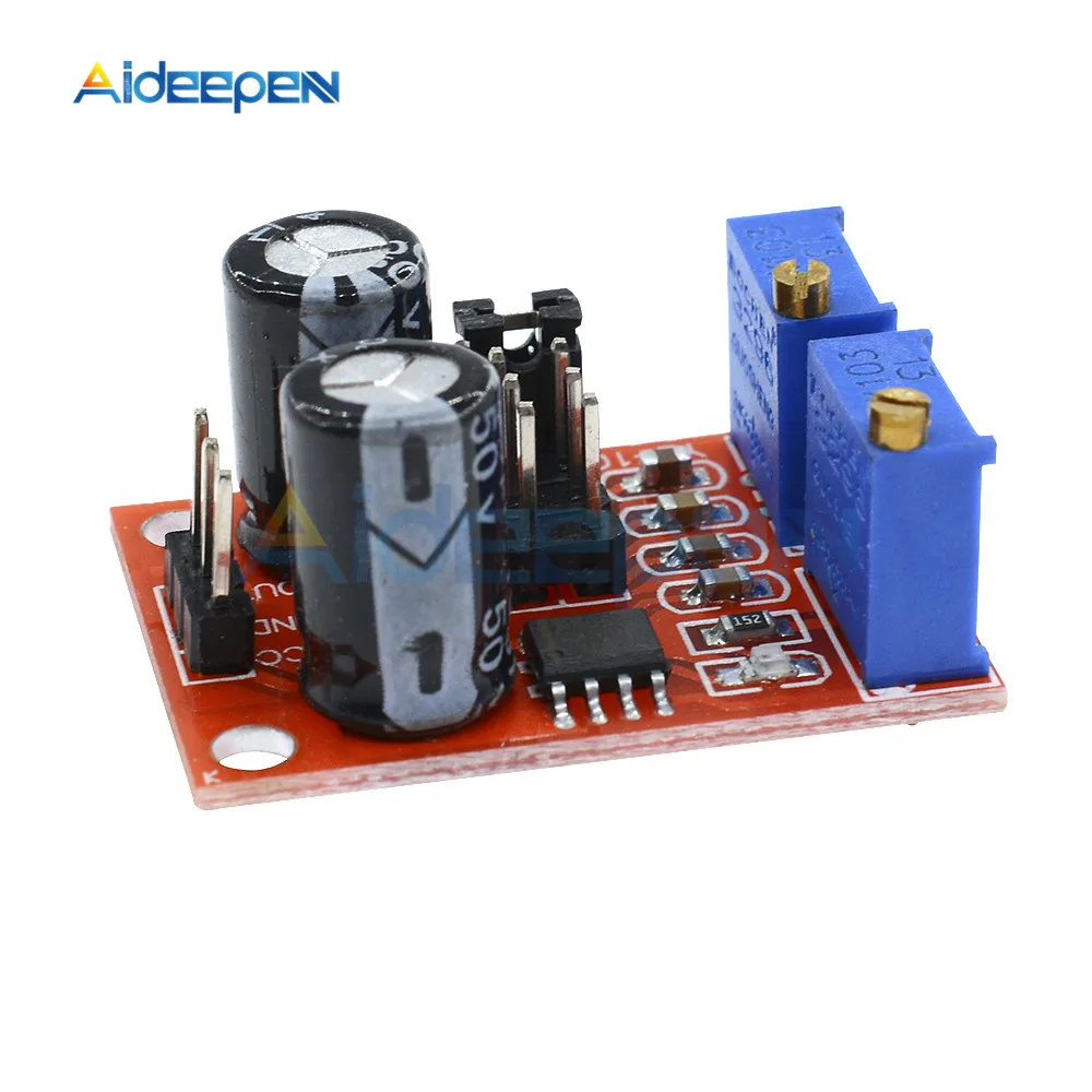 Adjustable NE555 Pulse Frequency and Duty Cycle Square Wave Signal Generator Module (5V-12V) image 2