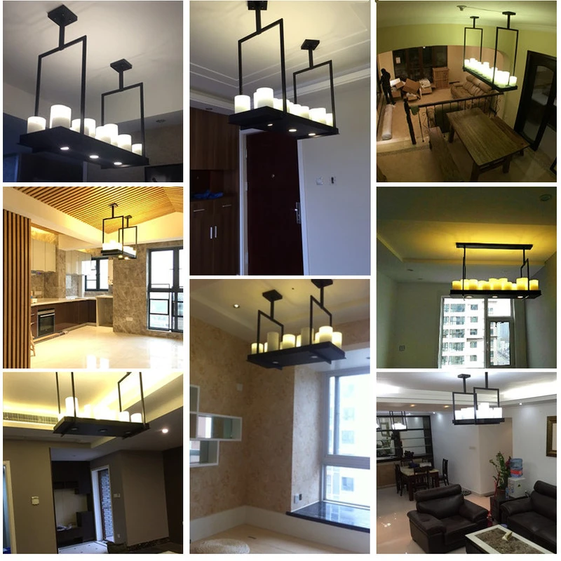 

Living room led chandelier dining room suspension luminaire bedroom suspended lamp deco lighting Industrial retro hanging lights