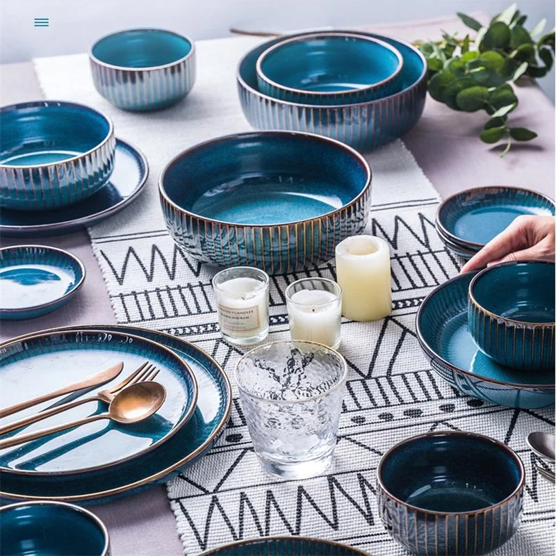 Тарелка для столовых приборов креативная Бытовая Керамическая тарелка