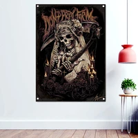 dont pray for me brutal death metal artworks banners tapestry dark wall art background hanging cloth rock band icon poster flag